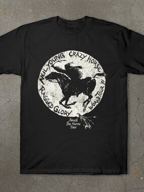 Neil Young Crazy Horse Ragged Glory T-Shirt | Vintage Rock Band Graphic Tee